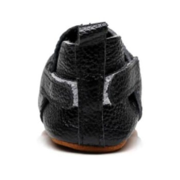 CANASH & CO.: BLACK BABY/TODDLER GENUINE LEATHER SHOES - Picture 2 of 7